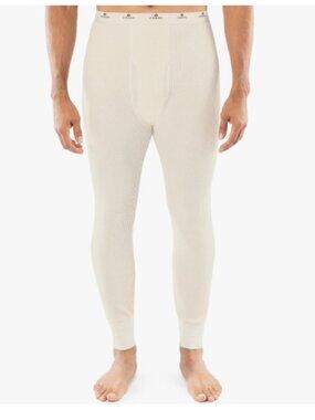 Indera Men's Heavyweight Cotton Waffle Long Johns Thermal Underwear Bottom - L